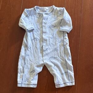 Kissy Kissy Light Blue Dinosaur Footie